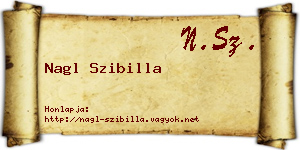 Nagl Szibilla névjegykártya